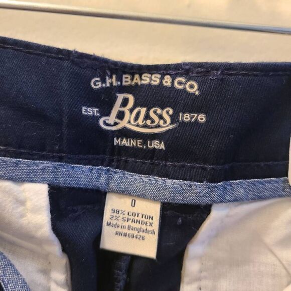 G.H Bass & Co Women Blue Larson Chino Dress Pants Size 0 - Picture 3 of 6